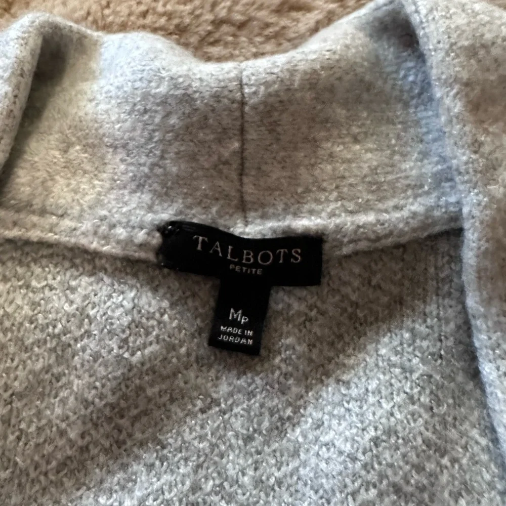 Ombre Animal Print Flyaway Cardigan Talbots MP - Picture 6 of 7